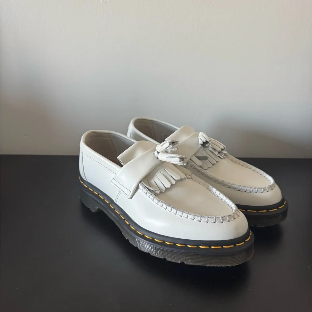 Dr. Martens White Adrian Loafers - Picture 2 of 6